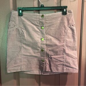 Toad&Co Mauve Button-Down Mini Skirt